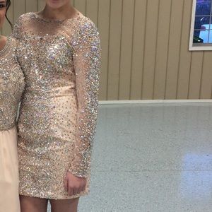 Formal sequin glitter dress, size 6